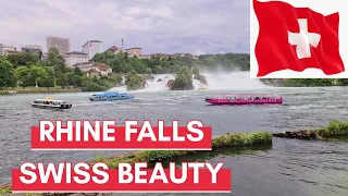 Rhine Falls Schaffhausen Switzerland - 4K | Boat Trip 2022 Price | Europe's most powerful Waterfall?