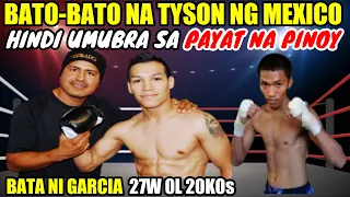 PAYAT NA PINOY TINALO ANG BATO-BATO NA MEXICAN KNOCKOUT ARTIST 27W-20KOs NA BATA NI GARCIA