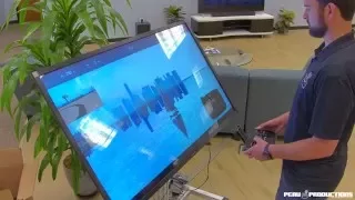 3DR SOLO Simulator on a Touchscreen Television - PQ Labs iStick