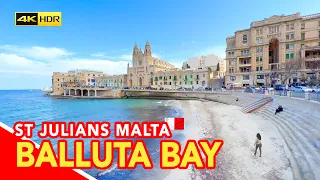 St Julians, Malta - Balluta Bay - one of the best places to visit in Malta!