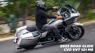2023 HD Road Glide CVO VVT 121 M8 Motorcycle Aftermarket Exhaust Freedom Tuck & Under Headers