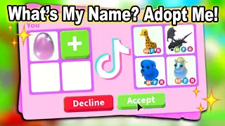 What’s My Name?! Adopt Me TikTok Compilation!