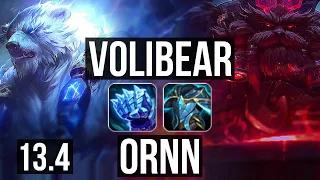 VOLIBEAR vs ORNN (TOP) | 6/1/3, 300+ games | EUW Master | 13.4