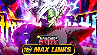 THE BEST EZA TUR???? LEVEL 10 LINKS 100% EZA AGL FUSION ZAMASU! (DBZ: Dokkan Battle)