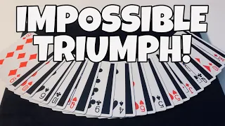 VERY IMPOSSIBLE TRIUMPH CARD TRICK! // IN DEPTH TUTORIAL!