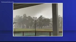 Man captures moment tornado passes through Southeast Georgia golf course