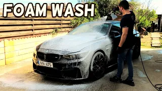 Cleaning a DIRTY BMW M4 COMPETITION - First Winter Wash