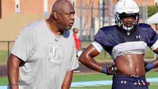 Super Bowl Champion Charles Haley at Jackson State Practice