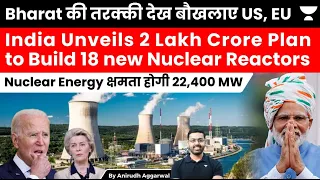 India Unveils 2 Lakh Crore Plan to Build 18 new Nuclear Reactors. Capacity to touch 22,400 MW