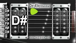 D# (Eb) Standard Guitar Tuner (D# G# C# F# A# D# Tuning)