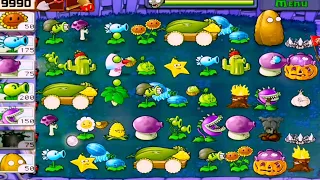 Plants vs Zombies | Survival Night | all Plants vs all Zombies GAMEPLAY FULL HD 1080p 60hz
