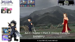 DFFOO GL | Act 4 Chapter 1 Pt 2 SHINRYU | Zack & Aerith Duo