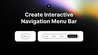 How to : Create Interactive Navigation Menu Bar in Framer