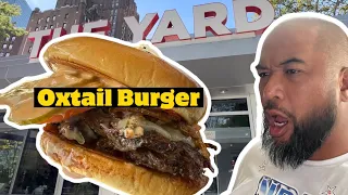 Sheesh! Oxtail Burger, Shrimp Burger at The Yard in Newark, NJ