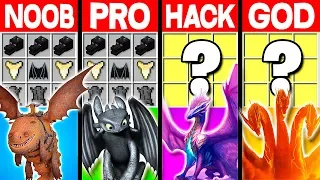 NOOB vs PRO vs HACKER vs GOD: KING OF MONSTERS GHIDORAH CRAFTING CHALLENGE IN MINECRAFT! - Animation