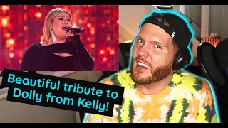 Kelly Clarkson I WILL ALWAYS LOVE YOU Reaction | Kelly Clarkson tributes Dolly Parton on ACM awards