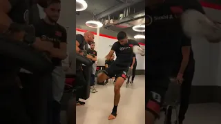 Hamicha warming up with Said el Badaoui and Badr Hari ahead of Glory 78 ❤️🔥