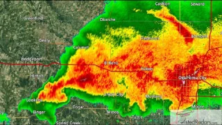 2013 El Rino, Oklahoma Tornado Doppler Radar Time Lapse (no Warn Boxes)