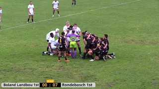 Boland Landbou vs Rondebosch High 1st Team - Full Game