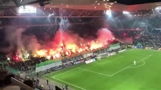 ASSE VS PSG GROS CRAQUAGE & FEUX D'ARTIFICE