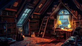 ASMR Attic Rain Rhythms | Immersing Yourself In Literature | Crafting The Perfect Reading Atmosphere