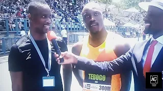 Letsile Tebogo and His Coach on the 300m World Record 30.69s 🔥 ✅