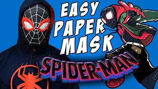 DIY SPIDERMAN MILES MORALES Mask || Spider man across the spider verse