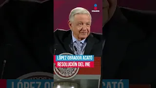 López Obrador acató resolución del INE sobre no hablar de Xóchitl Gálvez | Shorts | Ciro