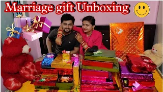 Marriage Gift 🎁 Unboxing/Unwrapping || Alisha Dash #marriagegift
