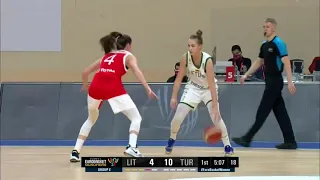 ⛹ Justė Jocytė #1 Highlights vs Turkey & Serbia (Fiba Window 3) 🇱🇹