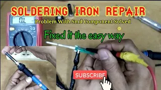 HOW TO REPAIR NOT HEATING UP 60W ADJUSTABLE TEMPERATURE SOLDERING IRON (ENGLISH/TAGALOG)