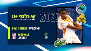 Les Petits As 2022 | Boys 1st Round | Arthur Lenglet vs. Carel Aubriel Ngounoue