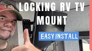 How To Install a Lockable TV Mount in an RV 👍 Quick and Easy RV TV Mount