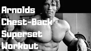 Arnold Chest Back Superset Routine Workout V2 | Week 2 No Pain No Gain