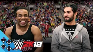 WWE 2K18: SETH ROLLINS & AUSTIN CREED take on THE NATURAL DISASTERS! - UpUpDownDown Plays