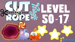 Cut the Rope Magic - Wizard's Secret Riddle Level 50-17 (3 stars)