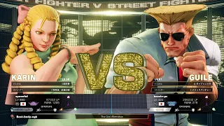 spoonful (Karin) vs Daigo Umehara (Guile)：spoonful（かりん）vs ウメハラ（ガイル）