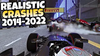 F1 REALISTIC CRASHES 2014 - 2022 #18