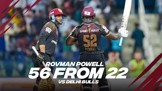 Rovman Powell 56 from 22 vs Delhi Bulls | Day 7 | Player Highlights