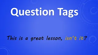 İngilis dili - Question Tags
