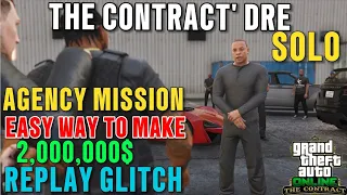 *EASY MONEY GUIDE* The Contract' Dre Replay Glitch, Gta Online Solo Money Guide #gta5 #gtaonline