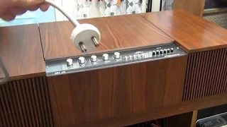 HMV 2412 Stereomaster radiogram overhaul Pt1 - BSR turntable