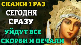 Сегодня СКАЖИ 1 РАЗ! РЕЗУЛЬТАТ СРАЗУ! Молитва Богородице от всякой скорби и печали. Православие