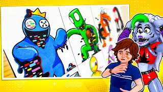 CRAZIEST Rainbow Friends PIBBY ART EVER! with Roxanne Wolf and Gregory