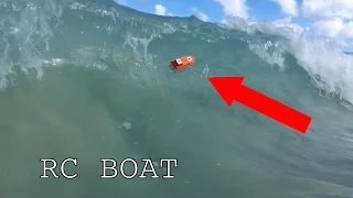RC 3D printed boat vs Waves