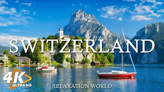 FLYING OVER SWITZERLAND 4K UHD - Relaxing Music Along With Beautiful Nature Videos - Amazing Nature