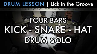 Kick-Snare-Hat Drum Solo | DRUM LESSON