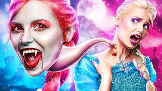 Transformação Extrema de Elsa para Vampiro Frozen!