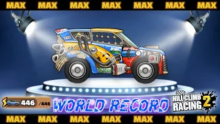 Maxing out my rally car 🤓 + WORLD RECORD + BEST RECORDS - Hill Climb Racing 2