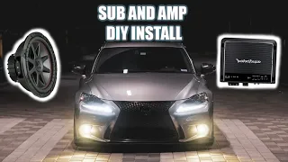 Lexus 3IS Audio Upgrade | Sub and Amp Install